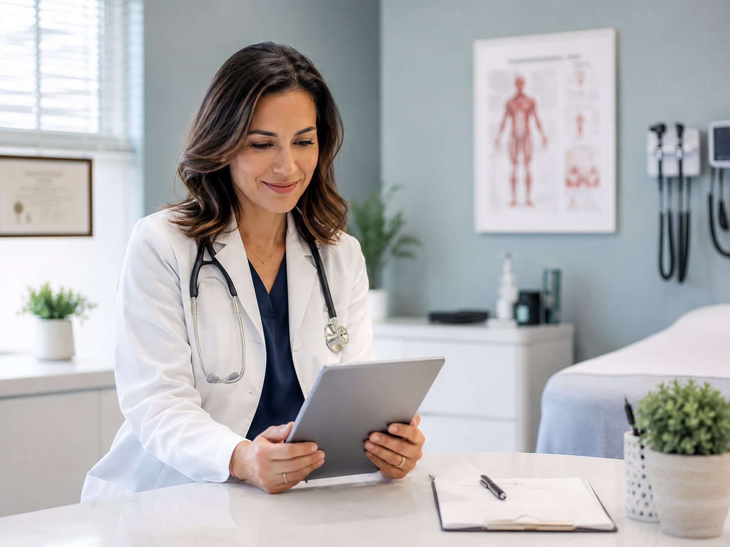 HIPAA Security Suite compliance dashboard showing overall score, training status, and open remediation items